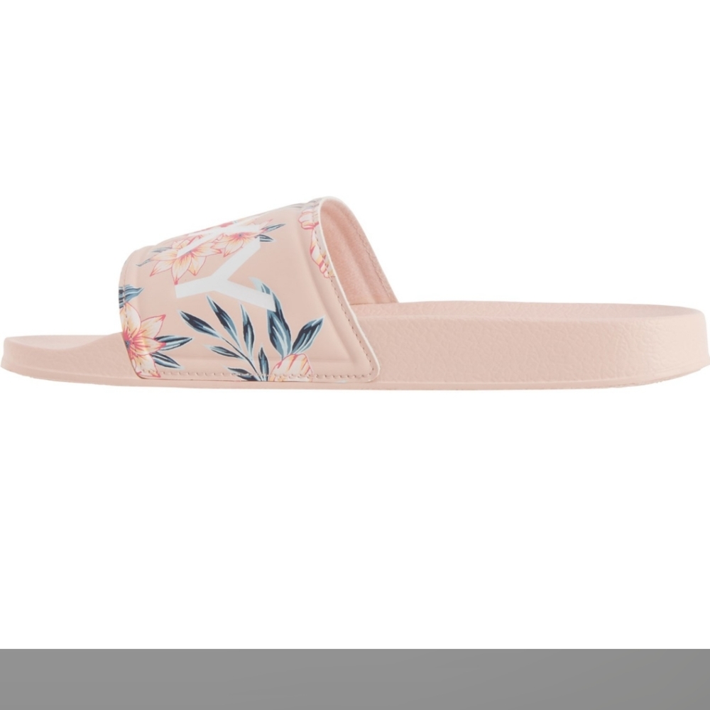 Roxy Slippy RO Floral Sport Slide Sandals (For Girls), Light Pink - Picture 11 of 12